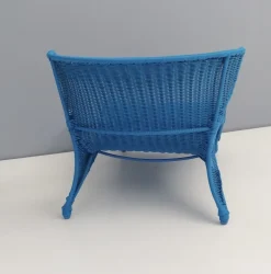 Pamono Sky Blue Low Lounge Chair by Monika Mudler for Ikea, 2001 Clearance