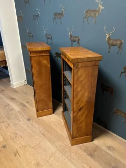 Pamono Small Antique Open Bookcases, 1890s, Set of 2 Sale