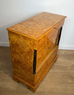 Pamono Small Biedermeier Style Chest of 4 Drawers in Bird's-Eye Maple Discount