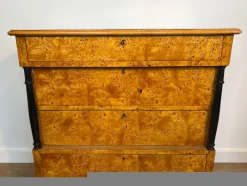 Pamono Small Biedermeier Style Chest of 4 Drawers in Bird's-Eye Maple Discount