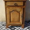 Pamono Small Oak One-Door Jam Buffet, 1970s New