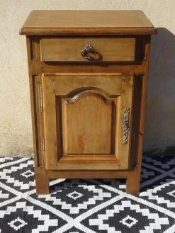 Pamono Small Oak One-Door Jam Buffet, 1970s New