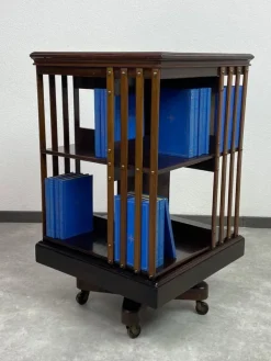 Pamono Small Revolver Bookcase, 1930s Clearance