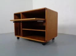 Pamono Small Rollable Teak Media Sideboard from Dyrlund, 1970s Discount