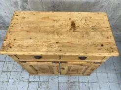 Pamono Small Rustic French Shop Counter, 1890s