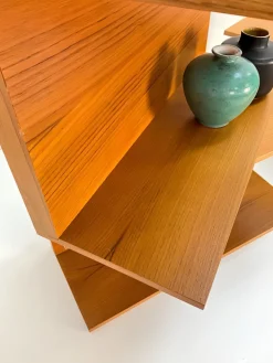 Pamono Small Teak U-Profile Shelf by Walter Wirtz for Wilhelm Renz, 1960s Online