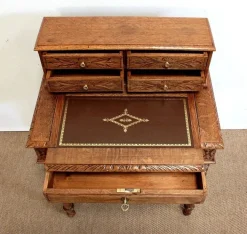 Pamono Small Tiered Child's Desk in Solid Oak, Late 19th Century Online