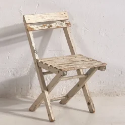 Pamono Small Vintage Foldable Chair in White Color, 1950 Hot
