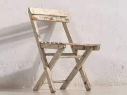 Pamono Small Vintage Foldable Chair in White Color, 1950 Hot