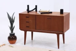Pamono Small Vintage Teak Sideboard by Omann Jun, 1960s Discount