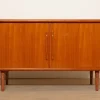 Pamono Small Vintage Teak Sideboard with Sliding Doors, 1960s Discount