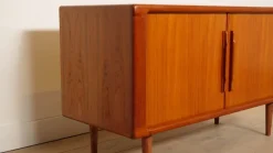 Pamono Small Vintage Teak Sideboard with Sliding Doors, 1960s Discount