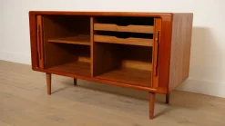 Pamono Small Vintage Teak Sideboard with Sliding Doors, 1960s Discount