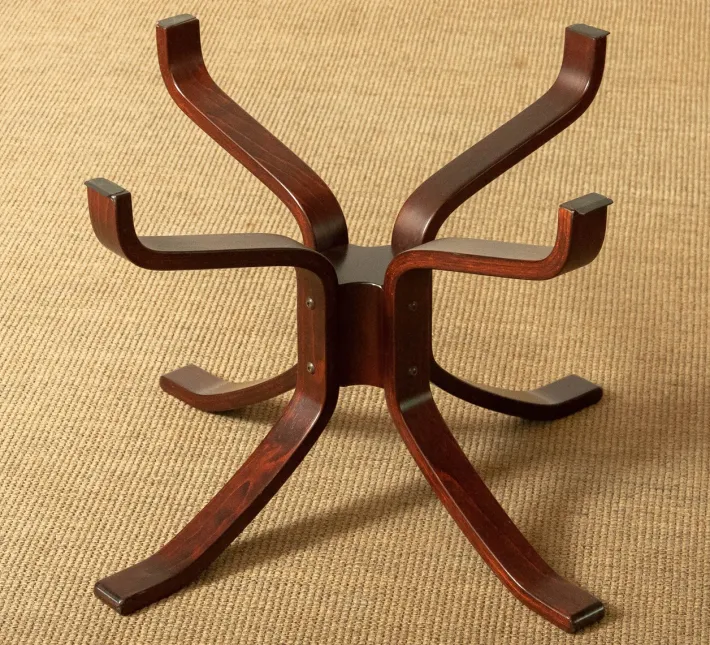 Pamono Smoked Glass Coffee Table attributed to Sigurd Ressell for Vatne, Norway, 1970s Sale