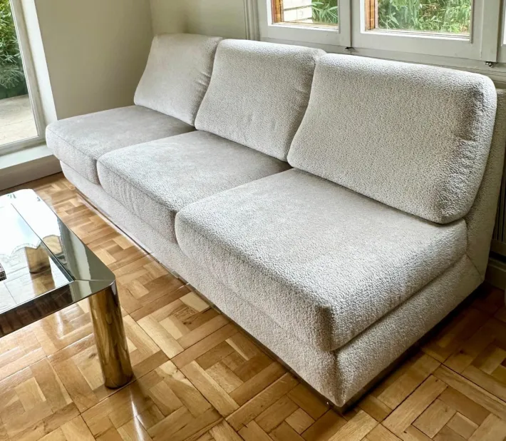 Pamono Sofa & Chairs attributed to Jacques Charpentier, 1970, Set of 3 Online