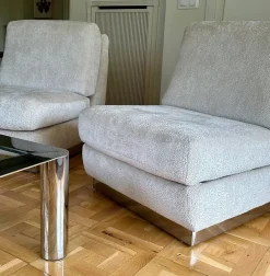 Pamono Sofa & Chairs attributed to Jacques Charpentier, 1970, Set of 3 Online