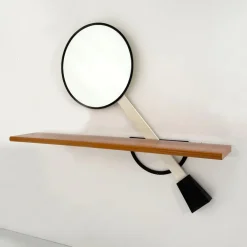 Pamono Solemio Console Wall Table with Mirror by Giotto Stoppino for Acerbis, 1980s Online