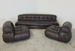 Pamono Soriana Living Room Set by Afra and Tobia Scarpa for Cassina, 1969, Set of 3 Best