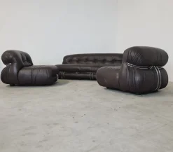 Pamono Soriana Living Room Set by Afra and Tobia Scarpa for Cassina, 1969, Set of 3 Best