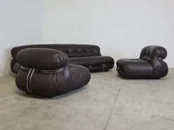 Pamono Soriana Living Room Set by Afra and Tobia Scarpa for Cassina, 1969, Set of 3 Best