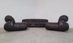 Pamono Soriana Living Room Set by Afra and Tobia Scarpa for Cassina, 1969, Set of 3 Best