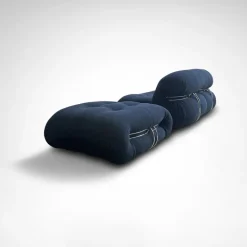 Pamono Soriana 2-Seater Sofa and Ottoman by Tobia and Afra Scarpa for Cassina, 2010s, Set of 2 Outlet