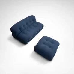 Pamono Soriana 2-Seater Sofa and Ottoman by Tobia and Afra Scarpa for Cassina, 2010s, Set of 2 Outlet