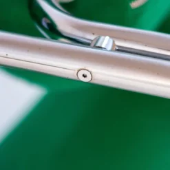 Pamono Space Age Italian Modern Desk Chair in Green Velvet and Chromed Metal, 1970s Hot