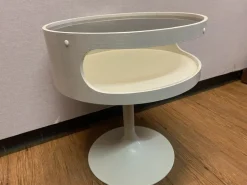 Pamono Space Age Luna Side Table with Glass Plate from Opal Möbel Outlet