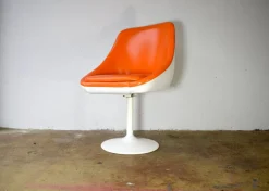 Pamono Space Age Swivel Chair in Orange, 1970s Discount