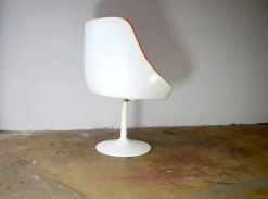 Pamono Space Age Swivel Chair in Orange, 1970s Discount