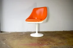 Pamono Space Age Swivel Chair in Orange, 1970s Discount