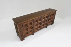 Pamono Spanish Brutalist Sideboard in Walnut, 1960s Clearance