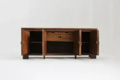 Pamono Spanish Brutalist Sideboard in Walnut, 1960s Clearance