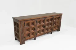 Pamono Spanish Brutalist Sideboard in Walnut, 1960s Clearance