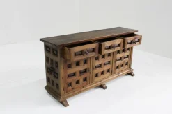 Pamono Spanish Carved Walnut Credenza, 1960s Online