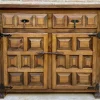 Pamono Spanish Catalan Carved Walnut Chest of Drawers, Highboy or Console, 1920s Discount
