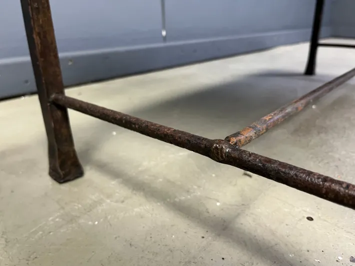 Pamono Spanish Iron and Ceramic Tile Coffee Table, 1950s Sale