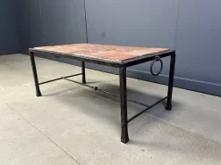 Pamono Spanish Iron and Ceramic Tile Coffee Table, 1950s Sale