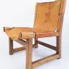Pamono Spanish Walnut and Leather Model Riaza Childrens Chair by Paco Muñoz for Darro, 1950s Sale
