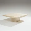 Pamono Square Travertine Coffee Table, 1970s Online