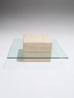 Pamono Square Travertine Saturn Coffee Table, 1980s Online