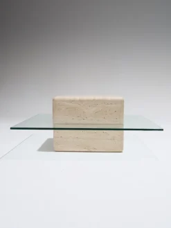 Pamono Square Travertine Saturn Coffee Table, 1980s Online