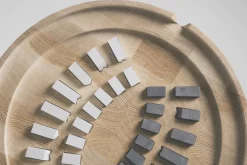 Pamono 21st Century Trojan Chess Table & Set in White from Futuro Studio Outlet