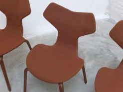 Pamono 1st Edition Grand Prix Chairs by Arne Jacobsen for Fritz Hansen, Set of 4, 1959 New