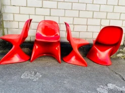 Pamono Stackable Casalino Childrens Chairs by Alexander Begge for Casala, 1970s, Set of 5 Clearance