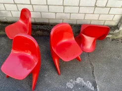 Pamono Stackable Casalino Childrens Chairs by Alexander Begge for Casala, 1970s, Set of 5 Clearance