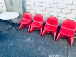 Pamono Stackable Casalino Childrens Chairs by Alexander Begge for Casala, 1970s, Set of 5 Clearance