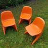 Pamono Stackable Children's Casalino Chairs by Alexander Begge for Casala, 1970s, Set of 3 Hot