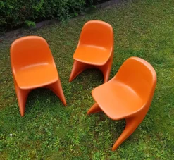 Pamono Stackable Children's Casalino Chairs by Alexander Begge for Casala, 1970s, Set of 3 Hot